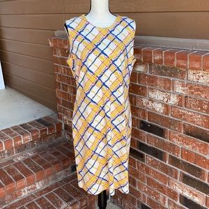 J. Mclaughlin Multi Color Printed Shift Dress